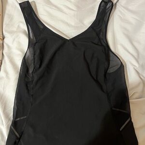 Lululemon black tank top mesh